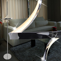 Looping Floor light ↥1650mm/ LED/ Design/ Chrome/ Lamp Standing lamp lighting Stand