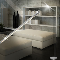 Modern Floor light ↥1630mm/ LED/ Silver/ Stainless steel/ Lamp Standing Joint arm Office Pig lamp lighting Stand