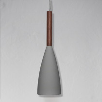 Modern Hanging light Ø100mm/ / Retro/ Grey/ Wood/ Aluminium/ Pendulum lamp Pendant