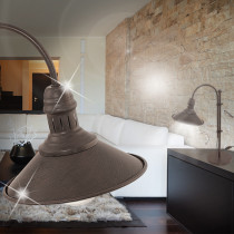 Landhuis Tafellamp ↥555mm/ Landhuis/rustiek/ Bruin/ Roest/ Aluminium/ Nacht lamp Nachtkastlamp Nachtkastverlichting Tafellicht