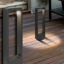 Socket ↥500mm/ LED/ Modern/ Anthracite/ Black/ Aluminium/ OUTDOOR Garden lamp light Outdoor Path